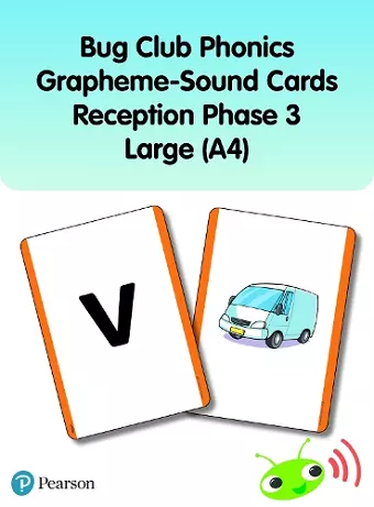 Bug Club Phonics Grapheme-Sound Cards Reception Phase 3 Large (A4) cover