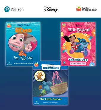 Pearson Bug Club Disney Reception Pack D, including decodable phonics readers for phases 2 to 4: Finding Nemo: Tap, Tap, Tap!, Lilo and Stitch: The Odd Dog, Monsters, Inc: The Little Basket cover