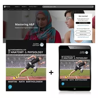 Fundamentals of Anatomy and Physiology, Global Edition + Mastering A&P with Pearson eText (Package) cover