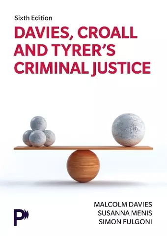 Davies, Croall & Tyrer's Criminal Justice cover
