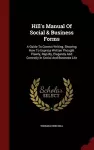 Hill's Manual of Social & Business Forms cover