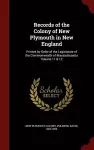 Records of the Colony of New Plymouth in New England cover