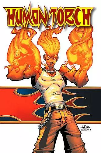 Human Torch: Burn cover