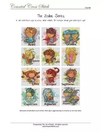 The Zodiac Series Cross Stitch Book cover