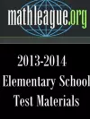 Elementary School Test Materials 2013-2014 cover