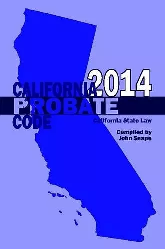 California Probate Code 2014 cover