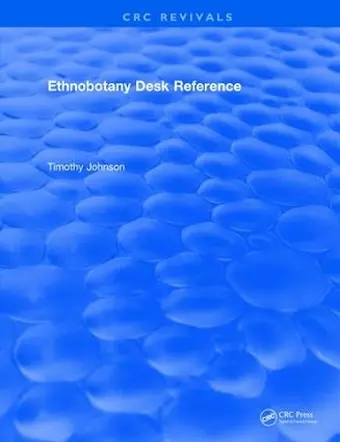 CRC Ethnobotany Desk Reference cover