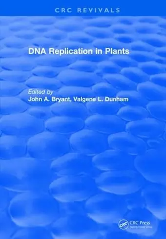 Dna Replication In Plants cover