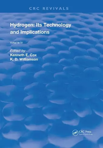 Hydrogen: Its Technology and Implication cover