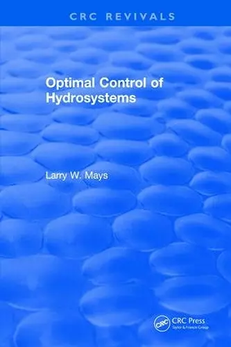 Optimal Control of Hydrosystems cover