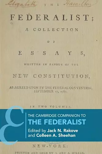 The Cambridge Companion to The Federalist cover