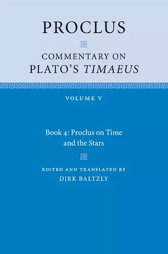 Proclus: Commentary on Plato's Timaeus: Volume 5, Book 4 cover