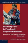 Restoring Voice to People with Cognitive Disabilities cover