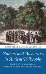 Authors and Authorities in Ancient Philosophy cover