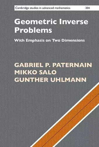 Geometric Inverse Problems cover