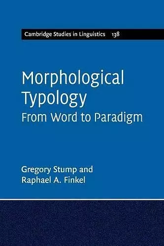 Morphological Typology cover