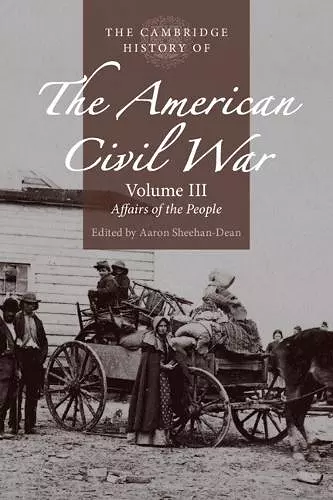 The Cambridge History of the American Civil War: Volume 3, Affairs of the People cover