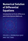 Numerical Solution of Differential Equations cover