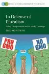 In Defense of Pluralism cover