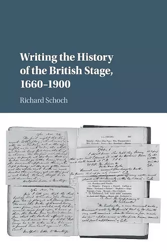 Writing the History of the British Stage cover