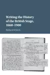 Writing the History of the British Stage cover