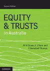 Equity and Trusts in Australia cover