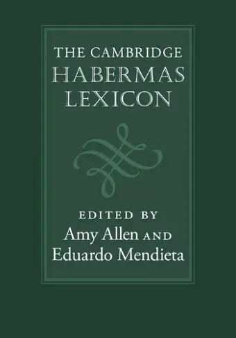 The Cambridge Habermas Lexicon cover