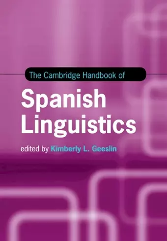 The Cambridge Handbook of Spanish Linguistics cover