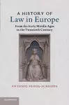 A History of Law in Europe cover