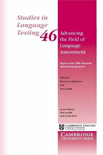 Advancing the Field of Language Assessment cover