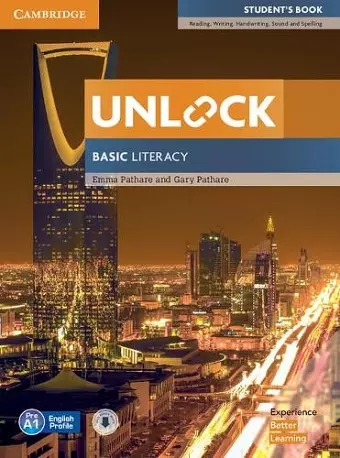 Unlock Basic Literacy Student's Book with Downloadable Audio cover