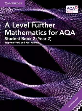 A Level Further Mathematics for AQA Student Book 2 (Year 2) with Digital Access (2 Years) cover