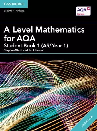 A Level Mathematics for AQA Student Book 1 (AS/Year 1) with Digital Access (2 Years) cover