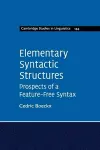Elementary Syntactic Structures cover