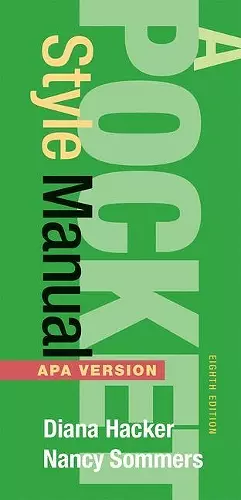 A Pocket Style Manual APA Version cover