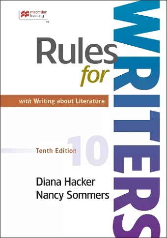 Rules for Writers with Writing about Literature (Tabbed Version) cover