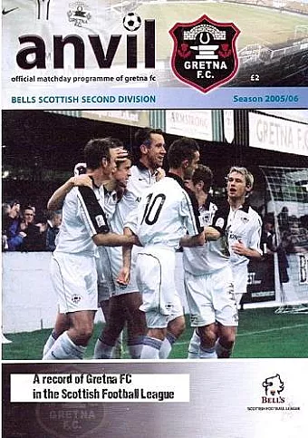 Anvil - A Record of Gretna Fc in the Scottish Football League cover