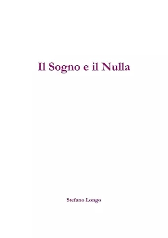 Il Sogno e Il Nulla cover