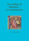 According to Matthew. A Commentary cover