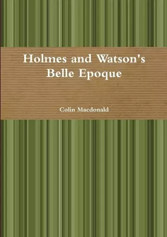 Holmes and Watson's Belle Epoque cover