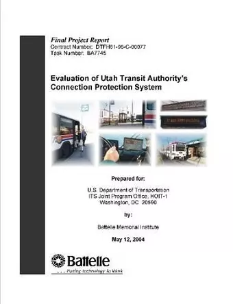 Evaluation of Utah Transit Authority's Connection Protection System - Final Project Report cover