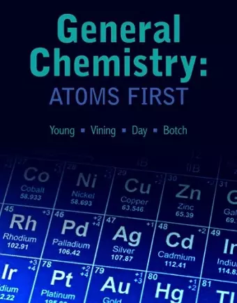 General Chemistry: Atoms First cover