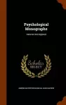 Psychological Monographs cover