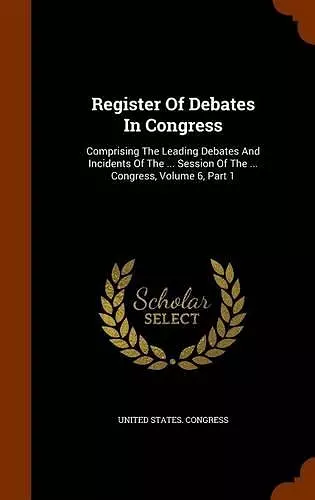 Register of Debates in Congress cover