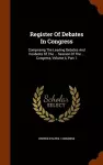 Register of Debates in Congress cover