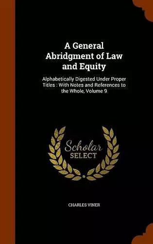 A General Abridgment of Law and Equity cover