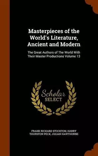 Masterpieces of the World's Literature, Ancient and Modern cover