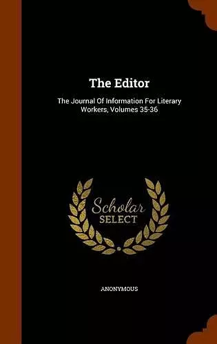 The Editor cover