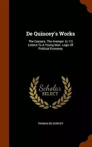 de Quincey's Works cover