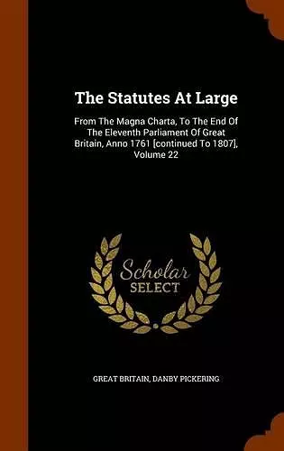 The Statutes at Large cover